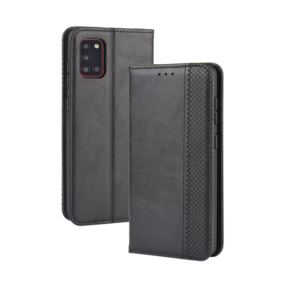 Retro Auto-absorbed Special Design Leather Cover for Samsung Galaxy A31