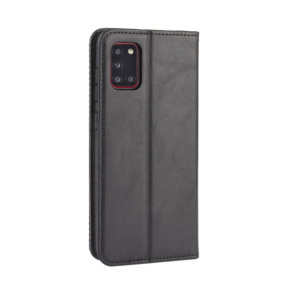 Retro Auto-absorbed Special Design Leather Cover for Samsung Galaxy A31