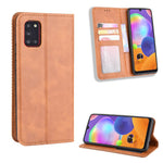 Retro Auto-absorbed Special Design Leather Cover for Samsung Galaxy A31
