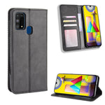Magnetic Retro Leather Wallet Phone Case for Samsung Galaxy M31