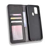 Magnetic Retro Leather Wallet Phone Case for Samsung Galaxy M31