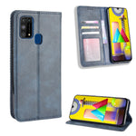 Magnetic Retro Leather Wallet Phone Case for Samsung Galaxy M31