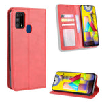Magnetic Retro Leather Wallet Phone Case for Samsung Galaxy M31