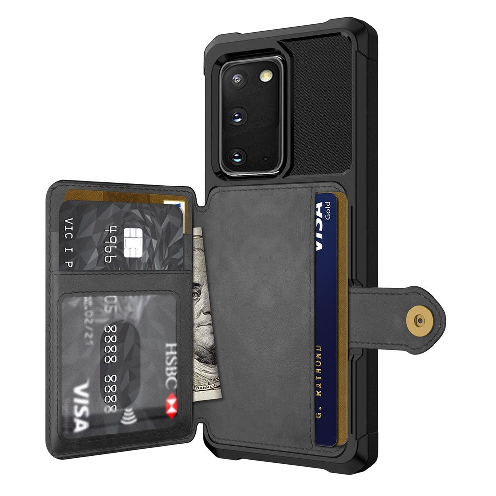 PU Leather Coated TPU with Built-in Magnetic Sheet Cover for Samsung Galaxy S20 4G/S20 5G