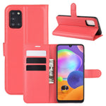 Litchi Surface Plånboksfodral i Läder för Samsung Galaxy A31
