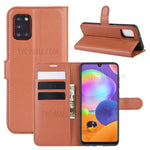Litchi Surface Plånboksfodral i Läder för Samsung Galaxy A31