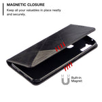 Geometriskt mönster självabsorberande läderfodral med kortplatser för Samsung Galaxy A11 (EU-version) / M11