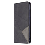 Geometriskt mönster självabsorberande läderfodral med kortplatser för Samsung Galaxy A11 (EU-version) / M11
