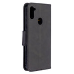 Plånboksfodral i läder för Samsung Galaxy A11 (EU-version)/M11
