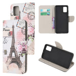 Cross Texture Patterned Flip Leather Shell Wallet Stand Phone Cover for Samsung Galaxy A31