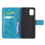 Imprint Butterfly Flowers Leather with Wallet Case for Samsung Galaxy A31