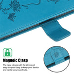 Imprint Butterfly Flowers Leather with Wallet Case for Samsung Galaxy A31