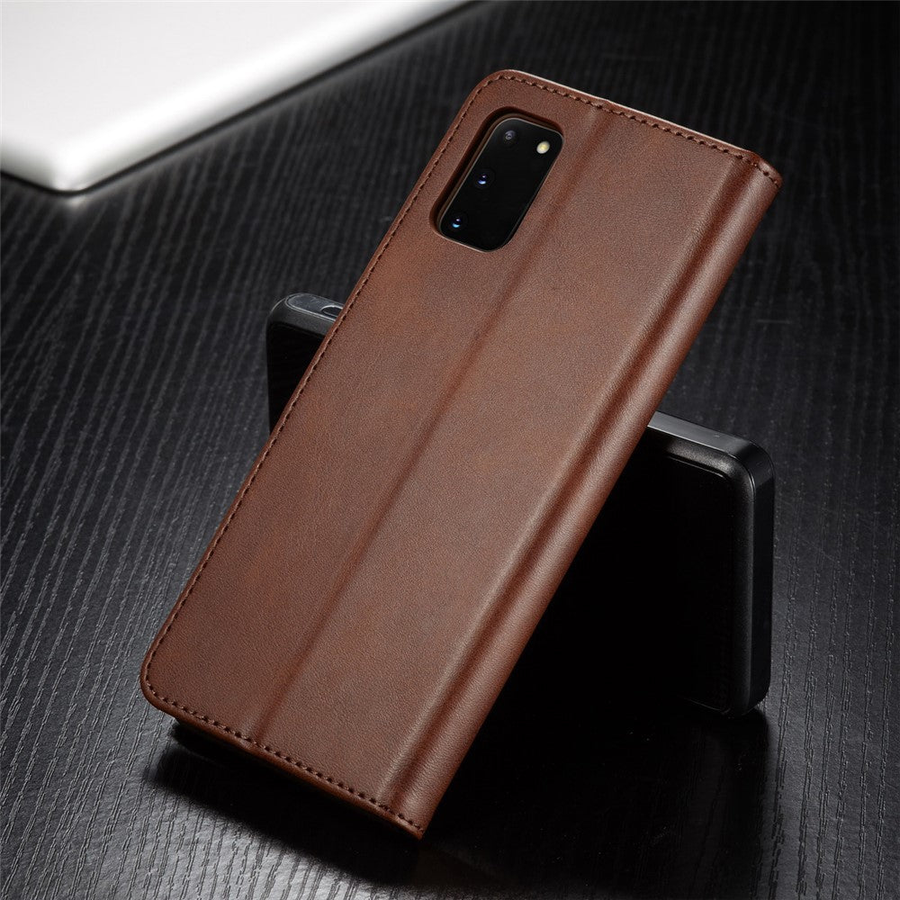 LC.IMEEKE Pung Stander Læder Mobilcover til Samsung Galaxy A41 (Global Version)
