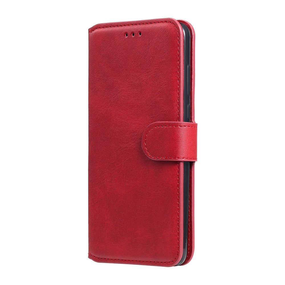PU læderpung stativ magnetisk cover til Samsung Galaxy A41 (global version)