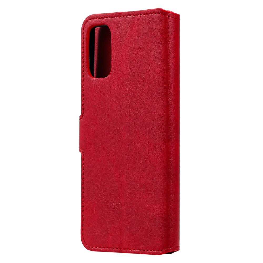 PU læderpung stativ magnetisk cover til Samsung Galaxy A41 (global version)