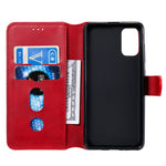 PU læderpung stativ magnetisk cover til Samsung Galaxy A41 (global version)