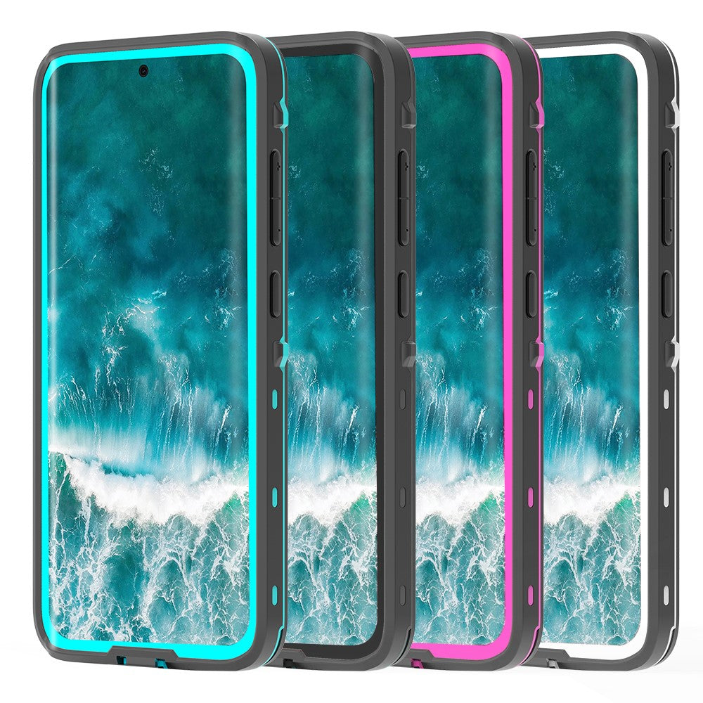 REDPEPPER Durable Mobile Phone Case IP68 Waterproof Phone Cover [Support Fingerprint Unlock ] [Clear Back] for Samsung Galaxy S20 4G/S20 5G