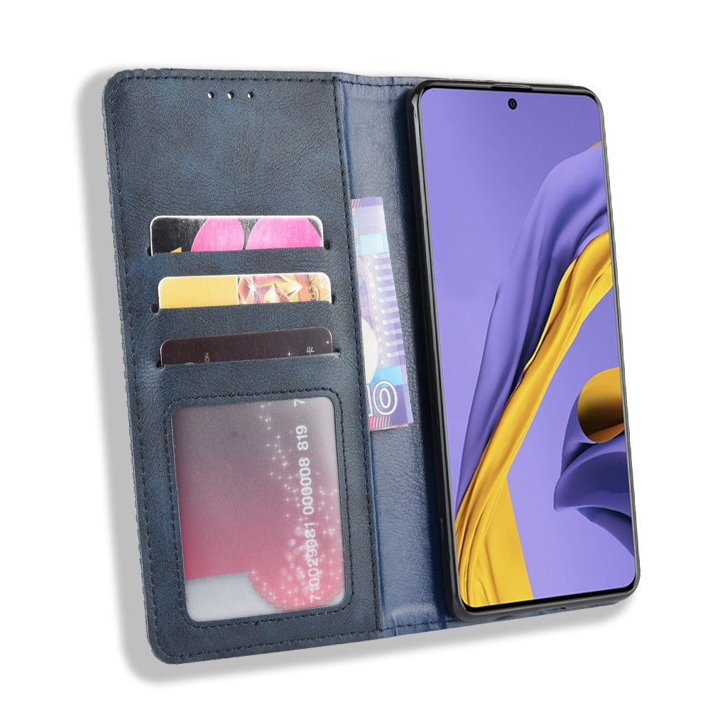 Retro Leather with Wallet Stand Cover for Samsung Galaxy A71 5G SM-A716