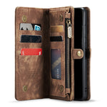 CASEME 008-serien för Samsung Galaxy A71 SM-A715 TPU-fodral med flera fack i PU-läder – Vintage