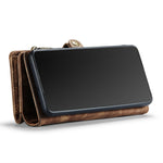 CASEME 008-serien för Samsung Galaxy A71 SM-A715 TPU-fodral med flera fack i PU-läder – Vintage