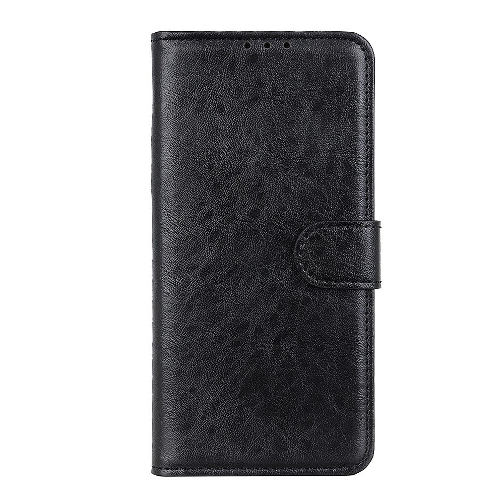For Samsung Galaxy A21s Crazy Horse Texture PU Leather Flip Folio Stand Wallet Phone Case Cover