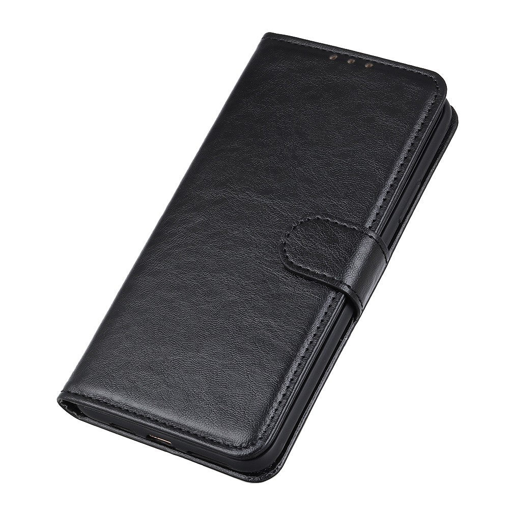 For Samsung Galaxy A21s Crazy Horse Texture PU Leather Flip Folio Stand Wallet Phone Case Cover