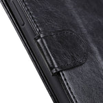 For Samsung Galaxy A21s Crazy Horse Texture PU Leather Flip Folio Stand Wallet Phone Case Cover