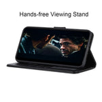 For Samsung Galaxy A21s Crazy Horse Texture PU Leather Flip Folio Stand Wallet Phone Case Cover