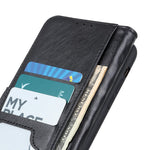 For Samsung Galaxy A21s Crazy Horse Texture PU Leather Flip Folio Stand Wallet Phone Case Cover