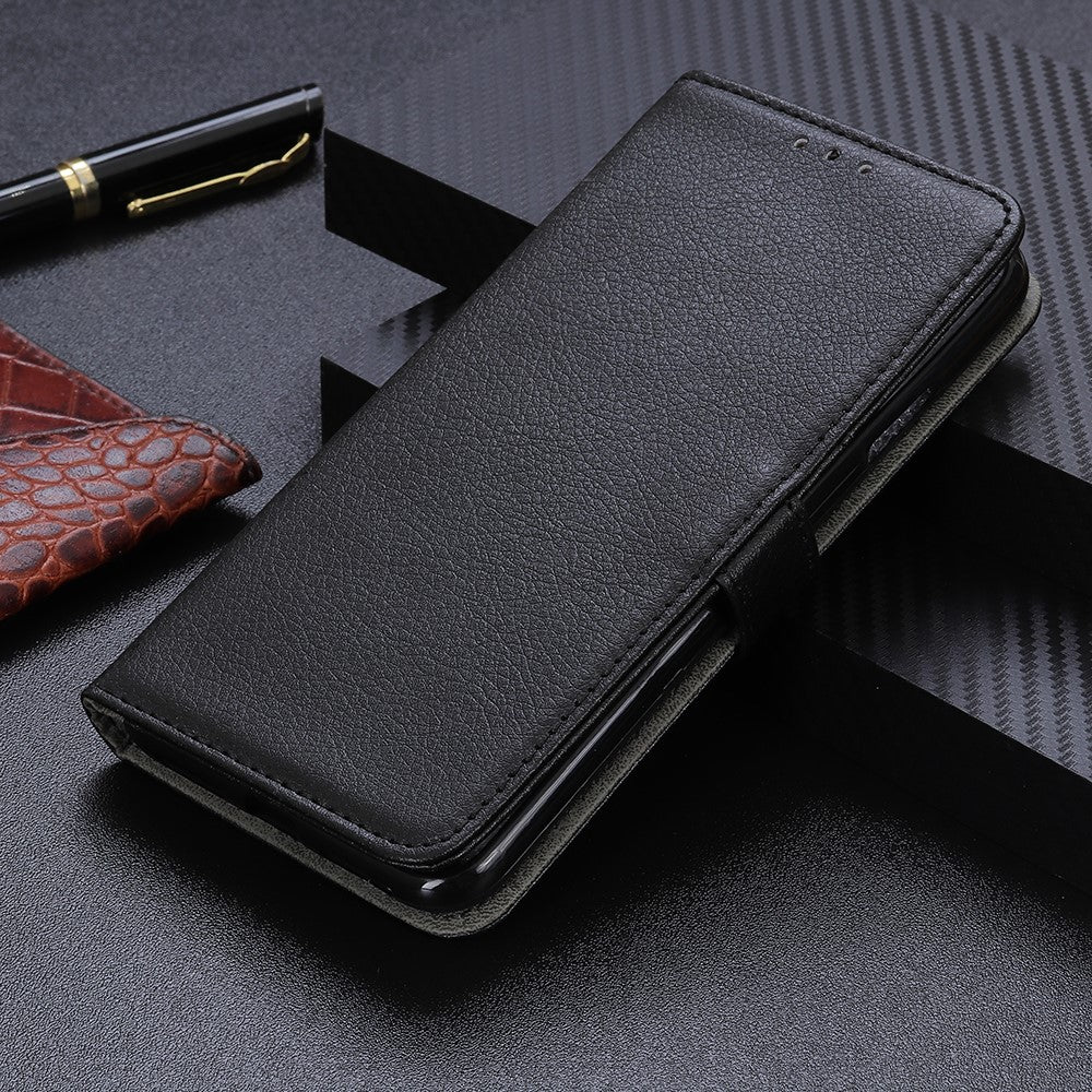 Litchi Skin Leather Wallet Stand Phone Case for Samsung Galaxy A21s