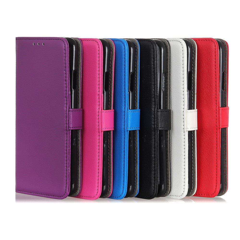 Litchi Skin Leather Wallet Stand Phone Case for Samsung Galaxy A21s