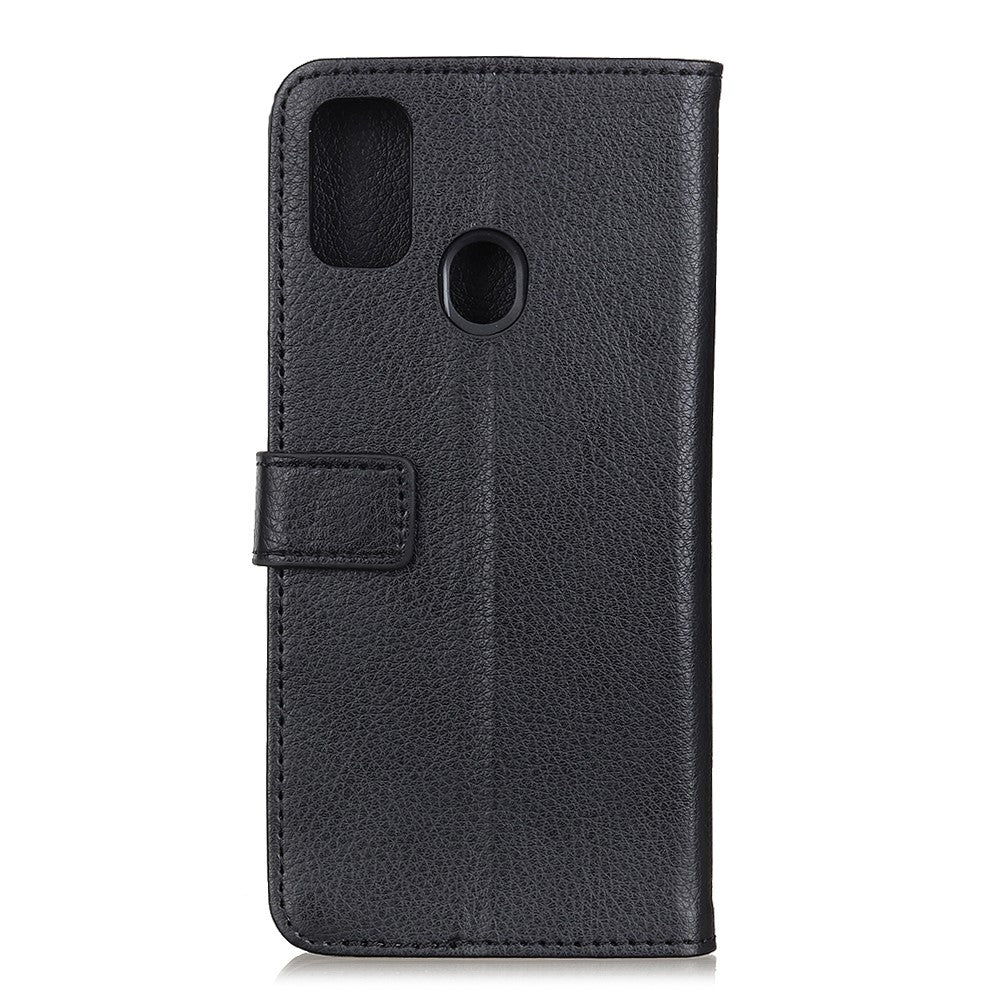 Litchi Skin Leather Wallet Stand Phone Case for Samsung Galaxy A21s