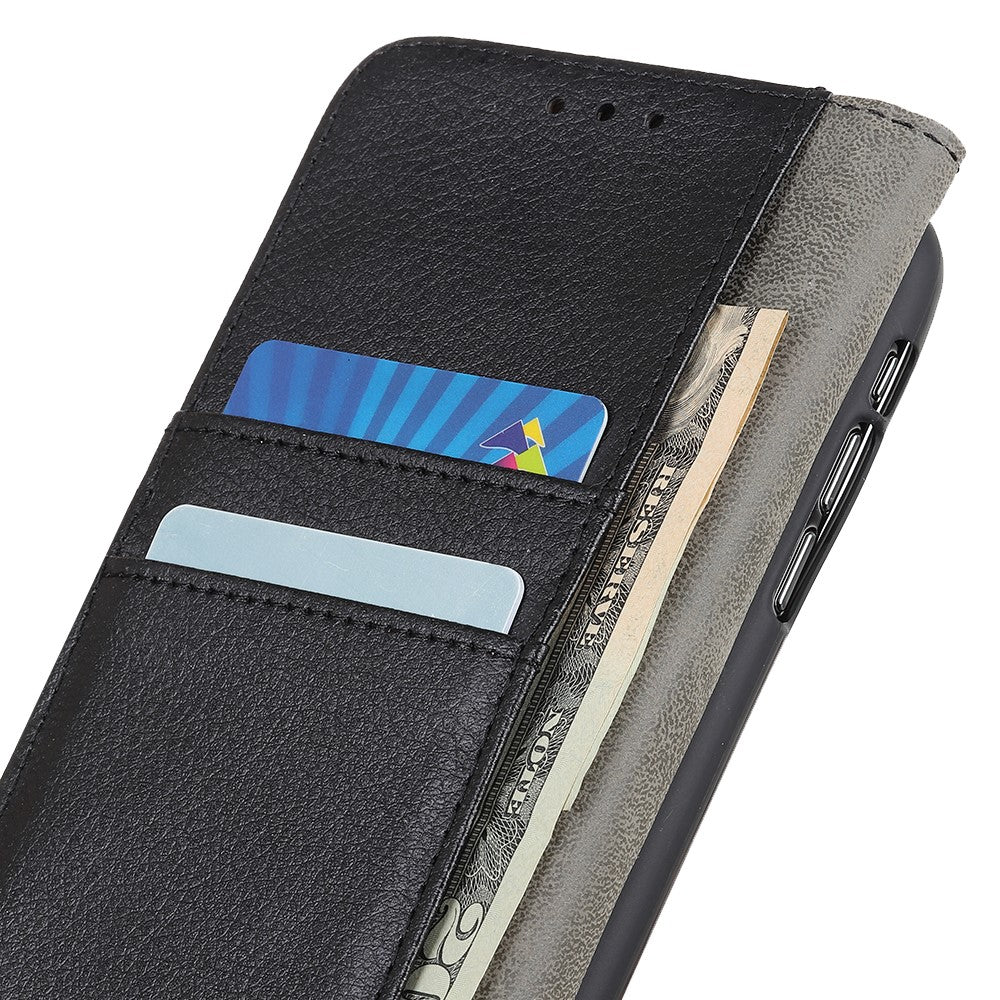 Litchi Skin Leather Wallet Stand Phone Case for Samsung Galaxy A21s