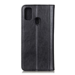 Litchi Skin-autoabsorberende Spaltlæder Telefoncover til Samsung Galaxy A21s