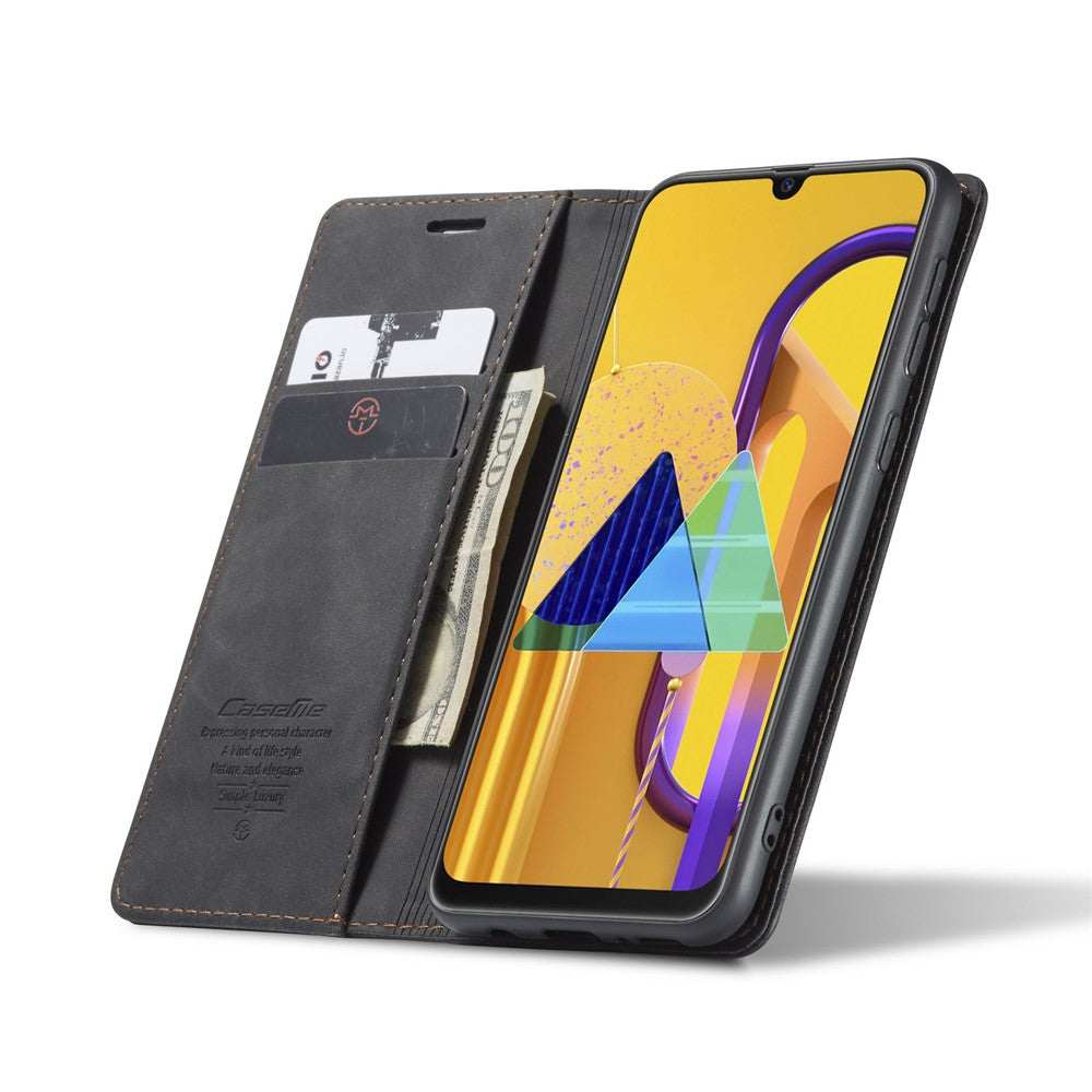 CASEME 013 Series Auto-absorbed Leather with Wallet Shell for Samsung Galaxy M30s/M21