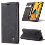 CASEME 013 Series Auto-absorbed Leather with Wallet Shell for Samsung Galaxy M30s/M21