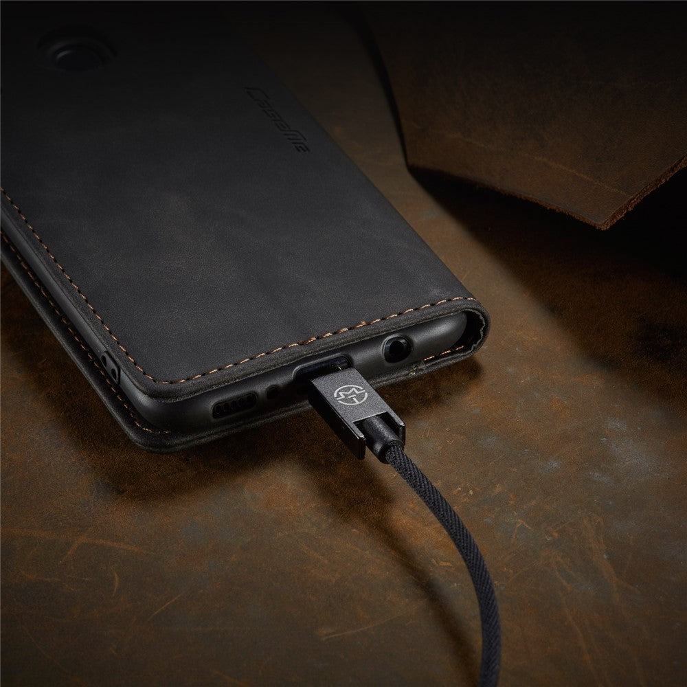 CASEME 013 Series Auto-absorbed Leather with Wallet Shell for Samsung Galaxy M30s/M21