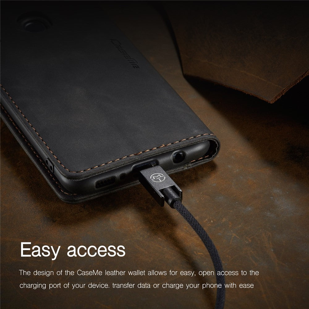 CASEME 013 Series Auto-absorbed Leather with Wallet Shell for Samsung Galaxy M30s/M21