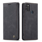 CASEME 013 Series Auto-absorbed Leather with Wallet Shell for Samsung Galaxy M30s/M21