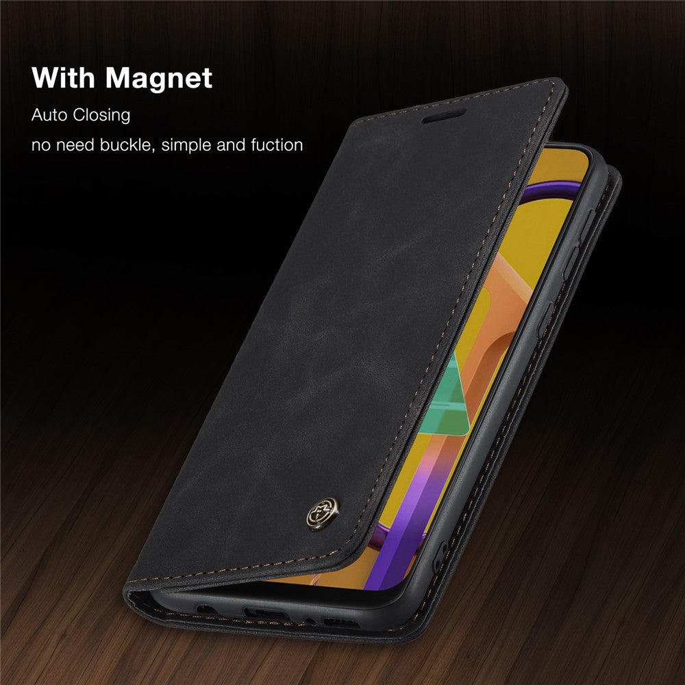 CASEME 013 Series Auto-absorbed Leather with Wallet Shell for Samsung Galaxy M30s/M21