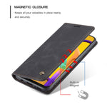 CASEME 013 Series Auto-absorbed Leather with Wallet Shell for Samsung Galaxy M30s/M21