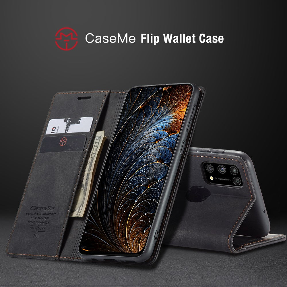 CASEME 013 Series Auto-absorbed Leather Shell for Samsung Galaxy M31