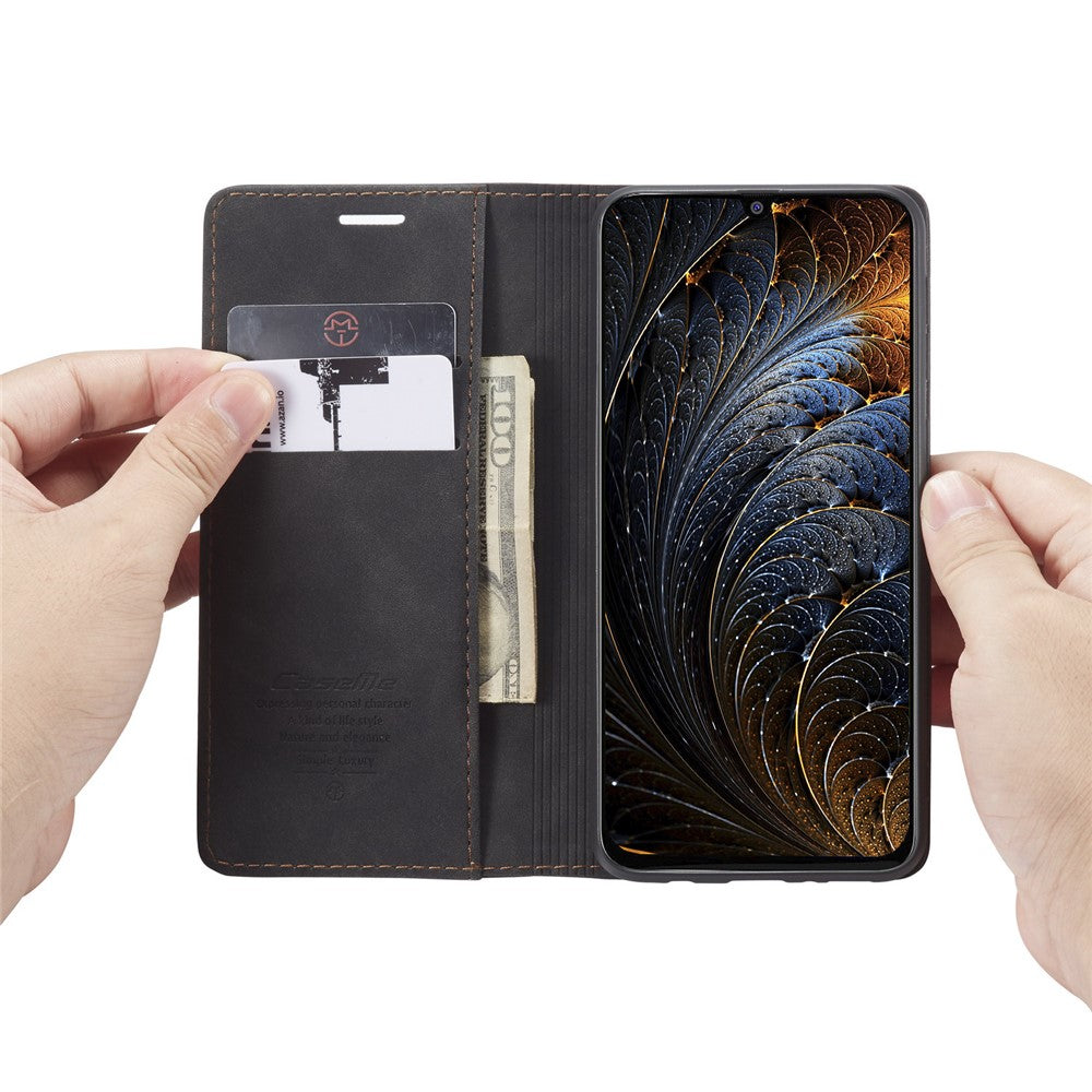 CASEME 013 Series Auto-absorbed Leather Shell for Samsung Galaxy M31