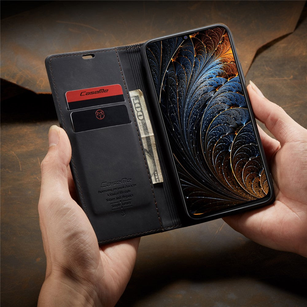 CASEME 013 Series Auto-absorbed Leather Shell for Samsung Galaxy M31