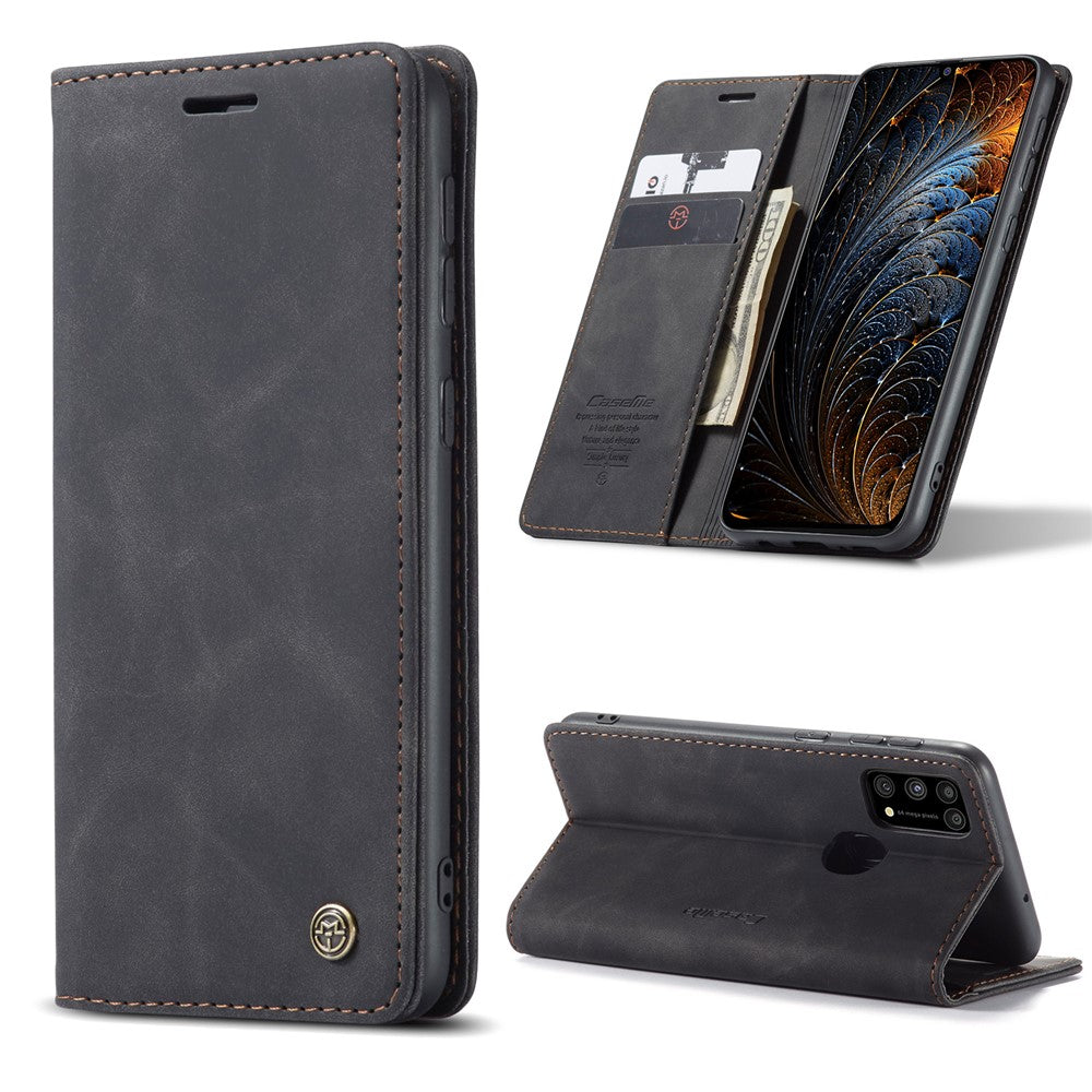CASEME 013 Series Auto-absorbed Leather Shell for Samsung Galaxy M31
