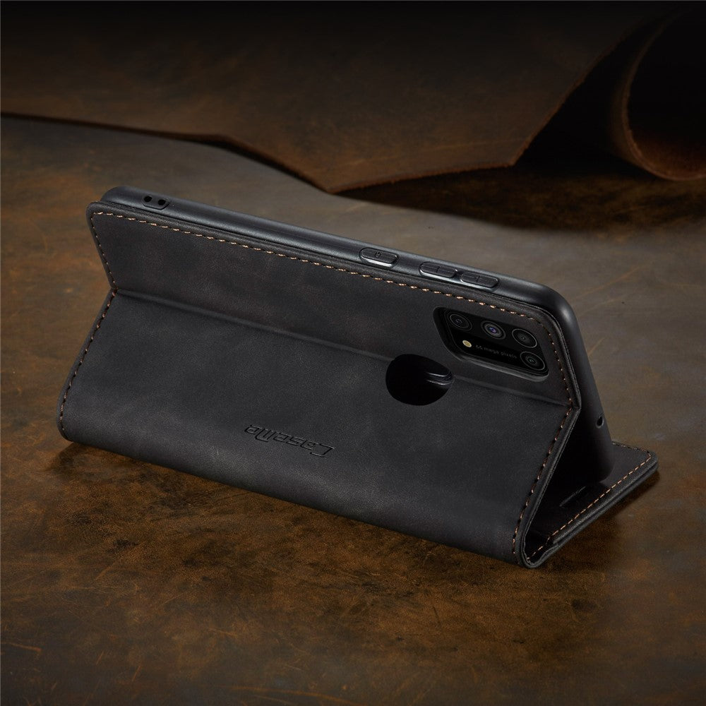 CASEME 013 Series Auto-absorbed Leather Shell for Samsung Galaxy M31