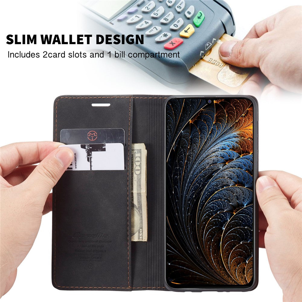 CASEME 013 Series Auto-absorbed Leather Shell for Samsung Galaxy M31