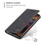 CASEME 013 Series Auto-absorbed Leather Shell for Samsung Galaxy M31