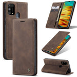 CASEME 013 Series Auto-absorbed Leather Shell for Samsung Galaxy M31