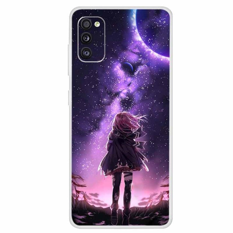 Mönstertryckt mjukt TPU-mobilskal till Samsung Galaxy A41 (global version)